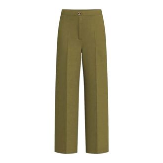 Emme Di Marella Wide Trousers, female, Green, Size: 2XL Wide Trousers