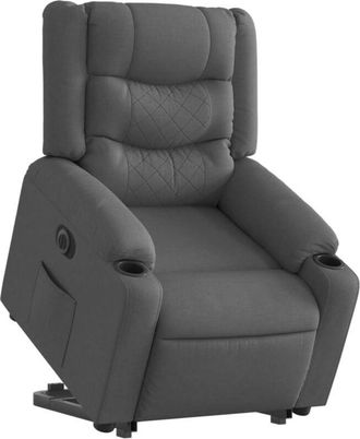 vidaXL Vidaxl - Sill&oacute;n El&eacute;ctrico Reclinable Elevable De Tela Gris Oscuro