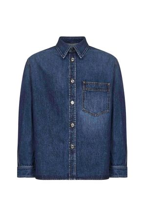Givenchy VINTAGE DENIM OVERSHIRT Size: M, colour: BLUE