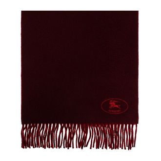 Burberry Sciarpa in cashmere con logo - - Accessories - unisex - Rosso - ONE SIZE
