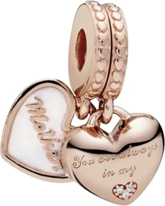 Pandora Youre Always in My Heart Split Dangle Charm - female - Pandora - Jewellery - Pink - ONE SIZE - Accessories