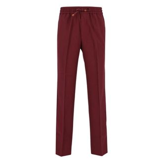 Dr&ocirc;le de Monsieur Mbp191Pl186 Twill Elastische Taille Broek - Heren - Broeken - Rood - Maat: XL Poliester