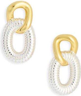 Argento Vivo Two-Tone Link Drop Earrings in Gold/Silver at Nordstrom Rack