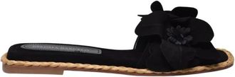 Paloma Barcel&oacute; Ciabattina in Suede - Dames - Sandalen - Zwart - 36 EU - Leer - Schoenen
