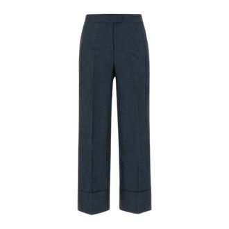 Pantaloni Torino Colette Cropped Trousers - female - PT Torino - Cropped Trousers - Blue - XS - Trousers