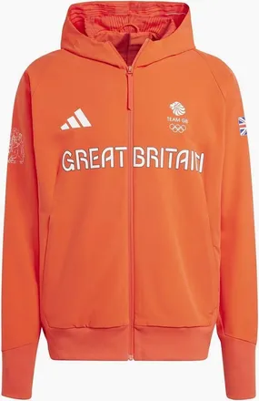adidas Mens Z.N.E. Raglan Sleeve Full Zipper Jacket - Red - Size: 38/Regular