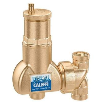 Caleffi Disaeratore per tubazioni verticali con attacchi filettati femmina Caleffi 551705-551706 3/4