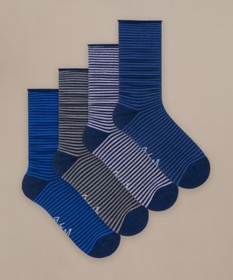 BAM Mens Everyday Roll Top Socks - 4 Pack - Size 8-11