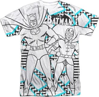 Gildan Batman Gaudy Bat Short Sleeve Adult Poly Crew Tee / T-Shirt