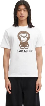 A Bathing Ape A Bathing Ape, Hombre, Camisetas, Blanco, Talla: L