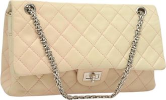 Chanel Reissue 2.55 Flap Bag Quilted Calfskin Pink Lamb_Skin Bag (Pre-Owned)