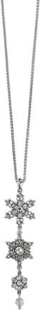 Brighton Womens Winters Miracle Trio Necklace In Silver