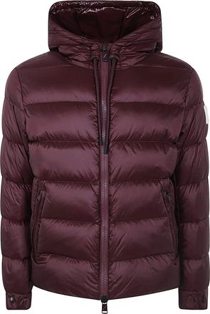 Afterlabel Down Jackets, male, Red, Size: M Hooded Down Jacket