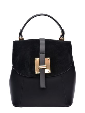 Roberta M Zwart Rundleer Tas