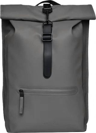 Rains Womens Rolltop Rucksack Bag In Grey