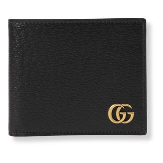 Gucci GG Marmont Bi-fold kaarthouder portemonnee - Heren - Accessoires - Zwart - Maat: ONE Size Leer
