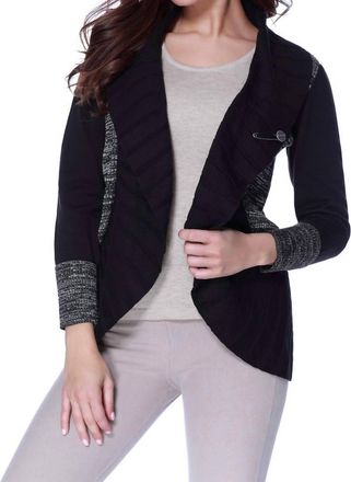 Angel Tweed Signature Wrap In Black/stone