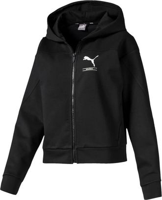 Puma Felpa Nu-Tility con zip - Nero