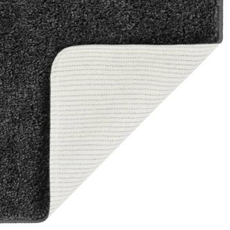Berkfield Home Shaggy Rug Dark Grey 160x230 cm Anti Slip | Size: 100 cm diameter