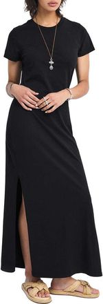 Vitamin A Coast Cotton T-Shirt Maxi Dress in Black at Nordstrom, Size X-Small