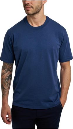 Daniele Fiesoli T-shirt met relaxte pasvorm - Heren - T-shirts - Blauw - XL - Katoen - Tops
