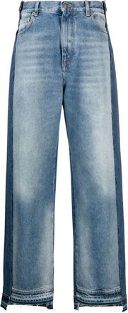 Darkpark panelled wide-leg jeans - women - Polyester/Cotton/Cotton - 25 - Blue