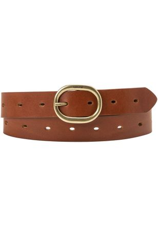 Levi's Lederg&uuml;rtel LEVIS High-Low, Damen, Gr. 105, braun (cognac), Rindsleder, G&uuml;rtel Lederg&uuml;rtel