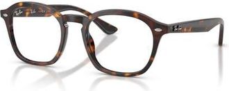 Ray-Ban 52mm Square optical glasses in Tortoise at Nordstrom