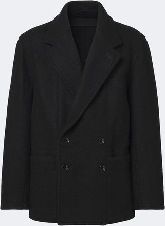 Christophe Lemaire Abrigo marinero de lana y alpaca