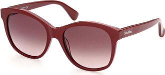 Max Mara MM0007 66F Womens Sunglasses Burgundy Size 56