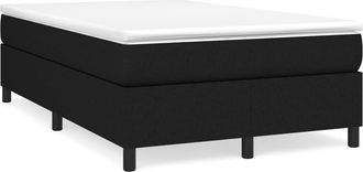 vidaXL Vidaxl - Cama Box Spring Con Colch&oacute;n Tela Negro 120x190 Cm