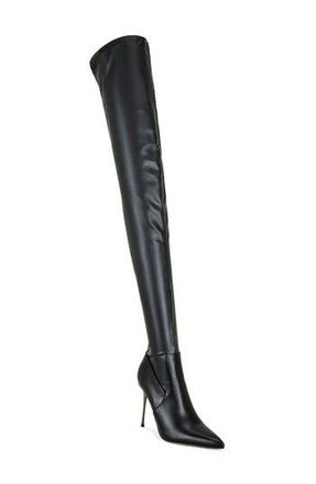 Azalea Wang Milandra Thigh High Boot in Black at Nordstrom Rack, Size 7.5