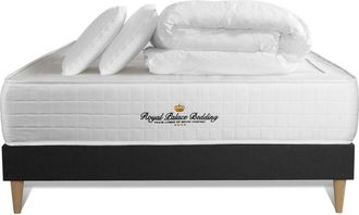 Royal Palace Bedding Pack Colch&oacute;n Negro Muelles Y Viscoel&aacute;stica 140 X 200