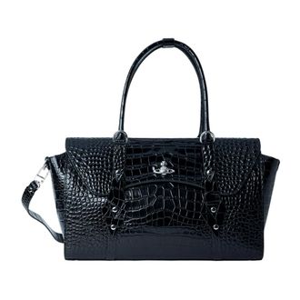 Vivienne Westwood Handbags, female, Black, Size: ONE SIZE Medium Bettina Handbag