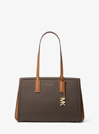 Michael Kors Laila Medium Signature Logo Tote Bag
