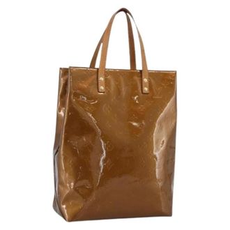 Louis Vuitton Pre-owned Tote Bags, female, Brown, Size: ONE SIZE Pre-owned Vintage Patent Leather Hand Bag