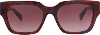 Chlo&eacute; Square-Frame Recycled Acetate Sunglasses