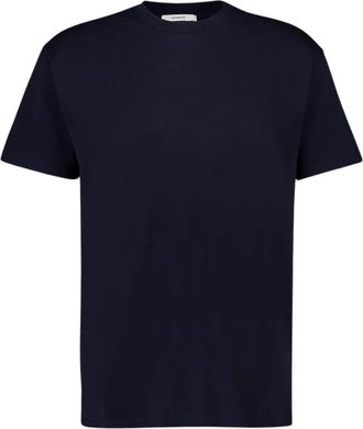 Givenchy Logo Katoenen T-shirt - Heren - T-shirts - Blauw - L - Katoen - Tops