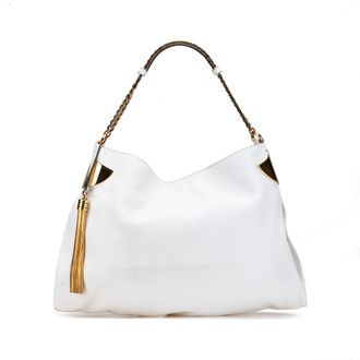 Gucci Leren Hobo Tas Met Kwastje