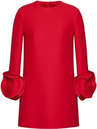 Valentino Garavani crepe couture short dress - women - Elastane/Silk/Viscose/Virgin Wool/Silk - 40 - Red