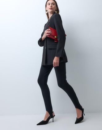 Vero Moda blazer doppiopetto sartoriale nero