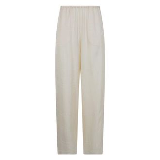 Toteme Wide Broeken - Dames - Broeken - Beige - Maat: S
