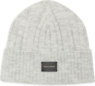 Cole Haan Cable Stitch Beanie in Soft Grey at Nordstrom Rack