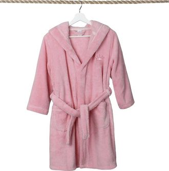 Linum Home Textiles Kids Super Plush Double Brushed Hooded Bathrobe