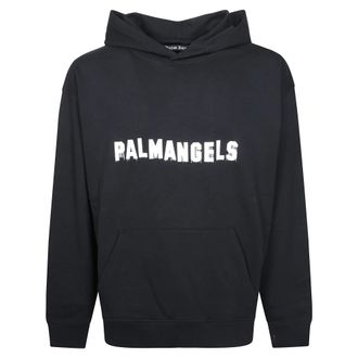 Palm Angels Felpa Regular Palm Hills - - Sweatshirts & Hoodies - Uomo - Nero - M