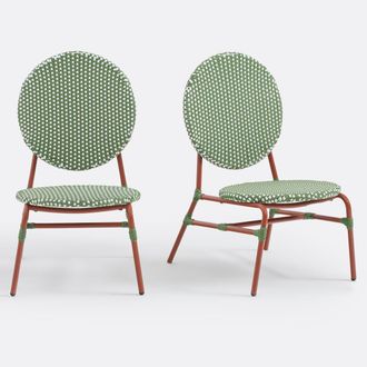 La Redoute Interieurs Set van 2 lage tuinfauteuils, Matu