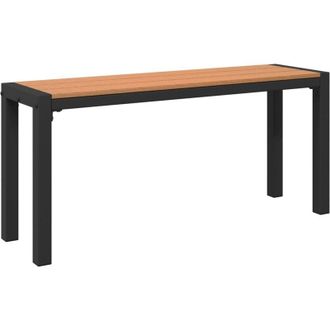 vidaXL vidaXL Garden Bench Brown 100 x 28 x 45cm Steel