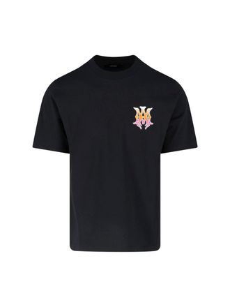 Amiri Black MA Logo Cotton T-Shirt