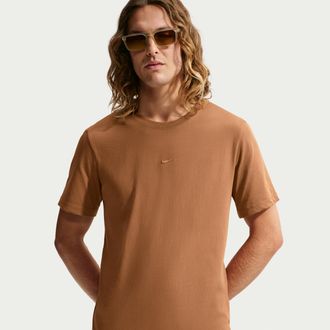 Nike Mens Nike Sportswear Standard T-Shirt in Brown | IX2078-270