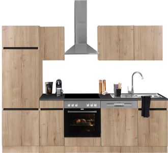 Optifit Küchenzeile »Roth« Breite 270 cm, wahlweise mit E-Geräten, mit Push-to-Open-Funktion